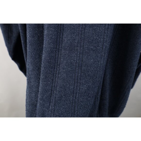 Vtg 90s Streetwear Mens 3XL Distressed Thin Terry Cloth Fleece Collared Sweater - Picture 11 of 14